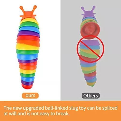 Cr Juguete Sensorial Fidget Slug Para Niños Pequeños