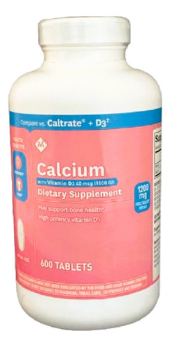 Calcium With D3 1200mg 600tabs Members Mark