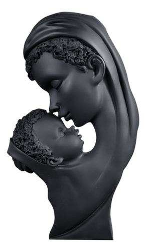 Madre E Hijos Estatua Estatuilla Madre Sosteniendo Bebé