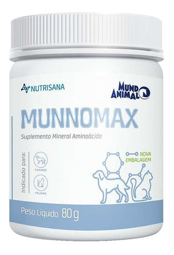 MUNDO ANIMAL NUTRISANA Munnomax Vitaminas Cachorros/Gatos - 80 g