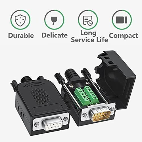 Conector De Placa De Conexión Sin Soldadura Db9 De Jienk, Rs