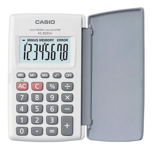 Calculadora De Bolso Casio 8 Dígitos Hl820lv Para Viagem
