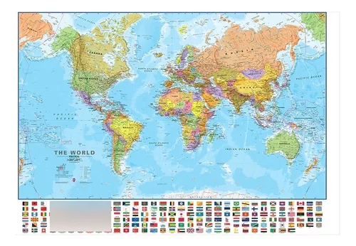 Mapa Mundi Raspar  MercadoLibre 📦