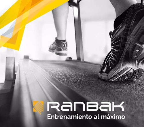 Bicicleta fija Ranbak RAN-201 horizontal color gris y naranja