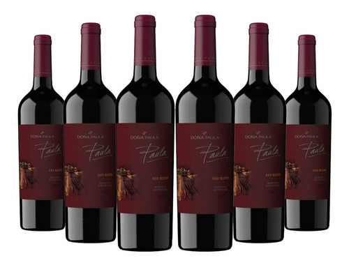 Vino Paula Red Blend Cajav X 6 Unidades