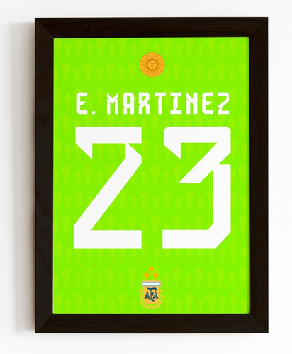 Cuadro Camiseta Dibu Martinez 23 Argentina - Madrid Deco