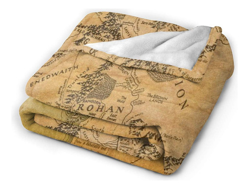 Lord Of The Ring (map) Ultra-soft Micro Fleece Blanket