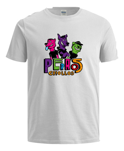 Camiseta 100% Algodon Diseño Perros Criollos