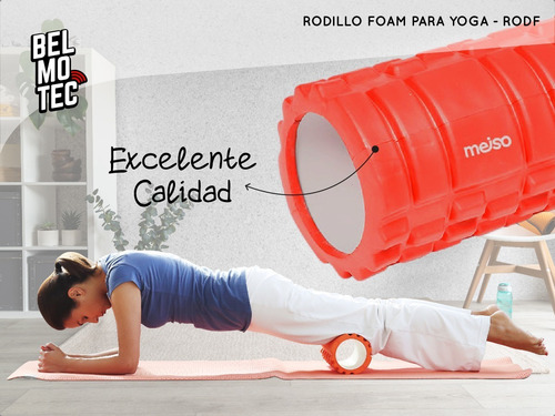 Imagen 3 de 10 de Rodillo Entrenamiento Yoga Pilates Masaje Texturado Rollo
