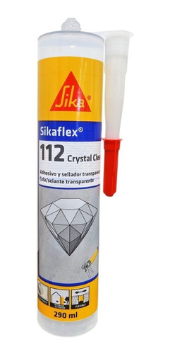 Sellante Sikaflex 112 Crystal Clear De 290ml Sika