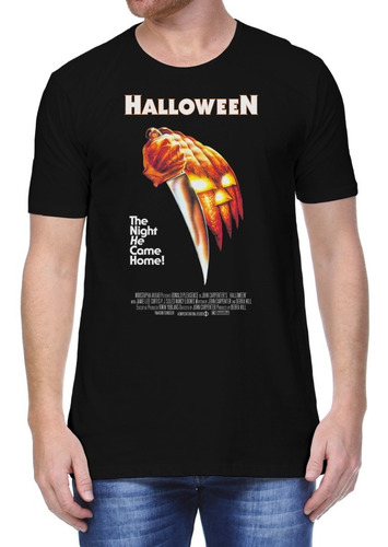 Camiseta Algodão Halloween Terror Retro Horror Michael Myers