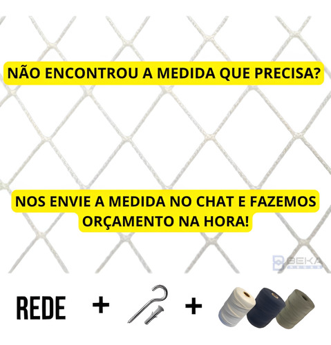 Kit 1,00x2,90 Completo Rede Tela De Proteção Para Janelas