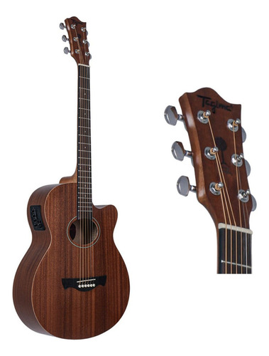 Violão eletroacústica Tagima Dallas Mahogany para destros natural mate