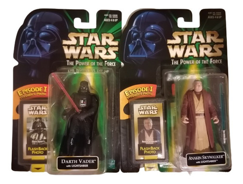 Star Wars Potf, Pack 2 Flashback Photo; Vader Y Anakin Nuevo