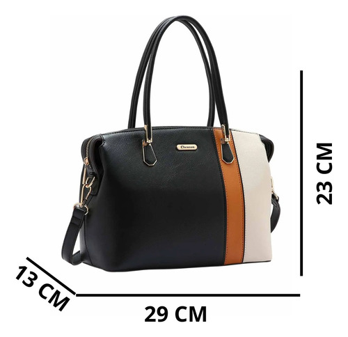 Bolsa Transversal Chenson 3484911 - Preto