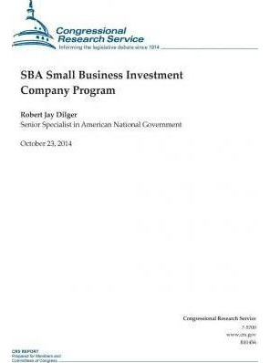 Libro Sba Small Business Investment Company Program - Con...