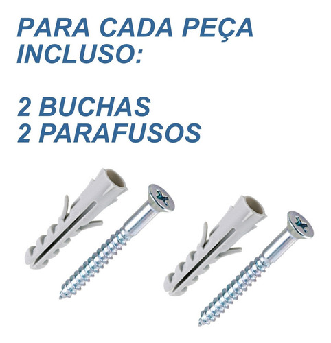 Imagem 4 de 7 de Gancho Suporte Rústico P/ Plantas De Parede 20cm Branco
