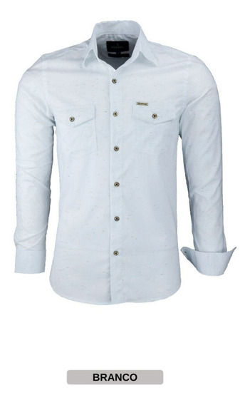 camisa jeans masculina branca