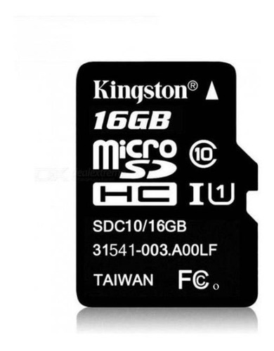 Cartão De Memória 16gb Micro Sd Com 1 Adapter - Kingston