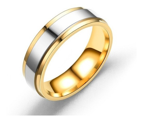 Anillo Acero Para Mujer Y Hombre Elegante Titanio Pareja