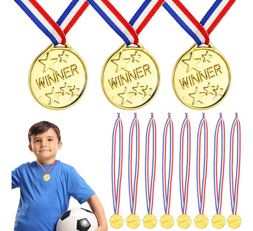 50 Piezas De Juguetes Deportivos Para Niños, Medalla De Fútb