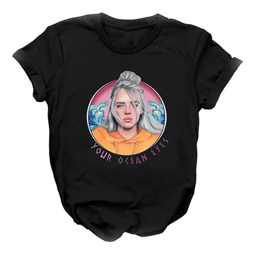 Remera Cantante Billie Eilish Pirate Baird Ocean Unisex