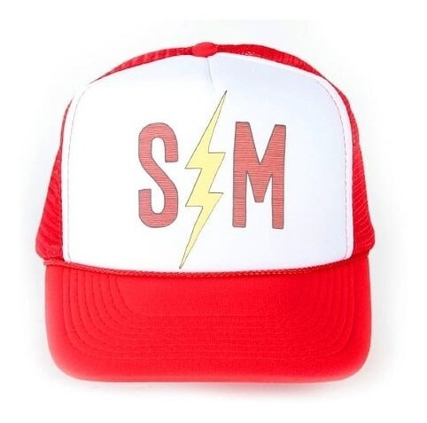 Bmx Gorra S&m Patch Trucker Hat Red/black- Purobmx