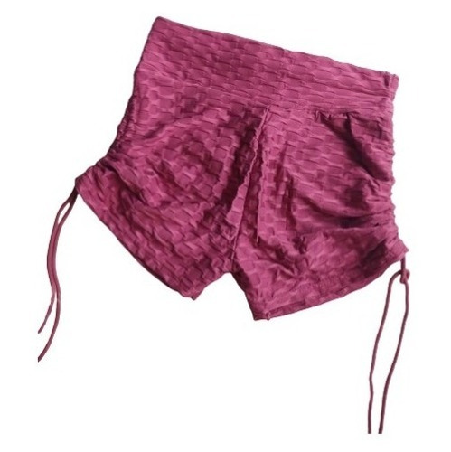 Short Calza Deportiva Corta Mujer Frunce En La Cola