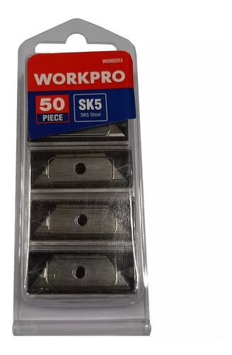 Hoja Rep. 50 Mini Cuchillas Cutter Workpro W000203 