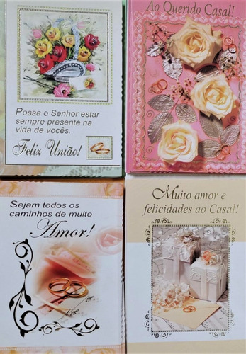 Imagem 3 de 7 de Kit C/40 Cartão Coleção Aliança/noivo/casamento