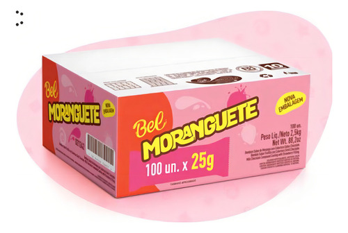 Chocolate Morango Bel Moranguete 100x25g