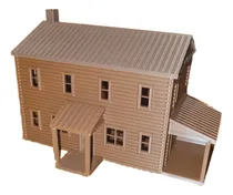 Comprar Casa 2 Pisos Escala Ho 1\u002F87 Ferromodelismo Para Pintar 