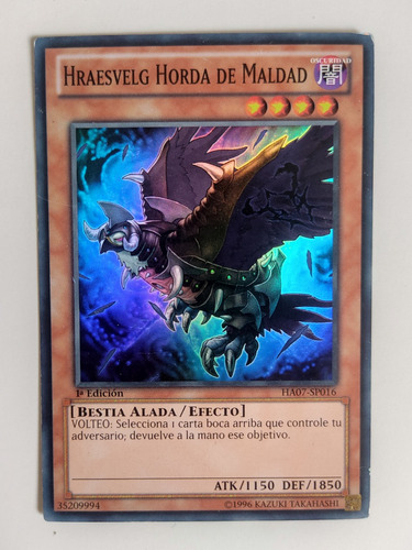 Yugioh! Tcg HraesveLG Horda De Maldad Ha07-sp016 1ra Ed