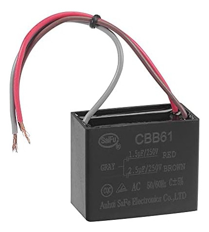 Uxcell Condensador De Ventilador De Techo Cbbv Ac 3 Cables C