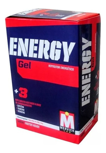 Energy Gel Mervick Con Cafeina Caja 12u