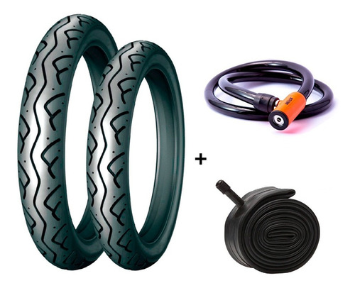 Juego Combo Drook 70/90 18 Y 90/90 18 + Linga + Camara