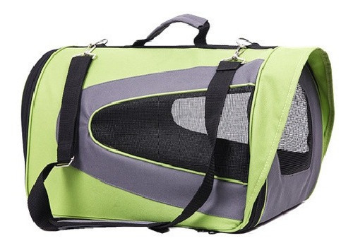 Bolsa Transportadora Mascotas Grande Tela Verde Fancy Pets