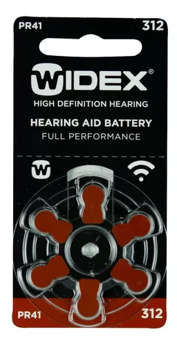Pilas para Audífono # 312. Marca Widex Pr 41- 1.4 V