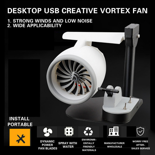 Ventilador Usb De Escritorio B Con Forma De Motor Turbofan Y