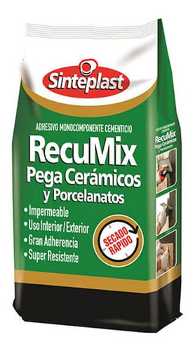Recumix Pega Cerámicos 1.25 Kg Sinteplast