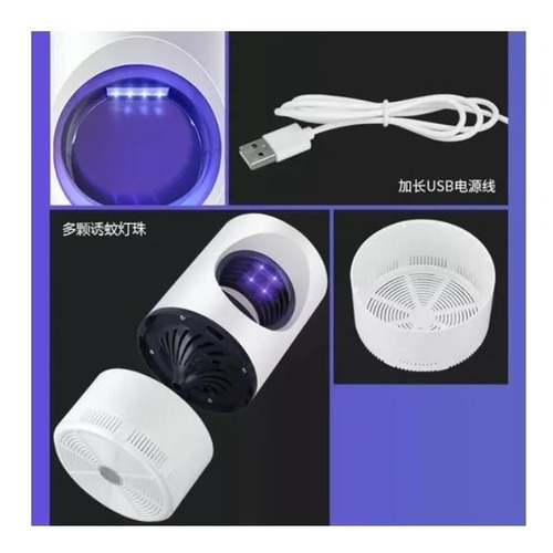 Imagen 5 de 6 de Lampara Mata Mosquito Led Polillas Moscas Insectos Voladores