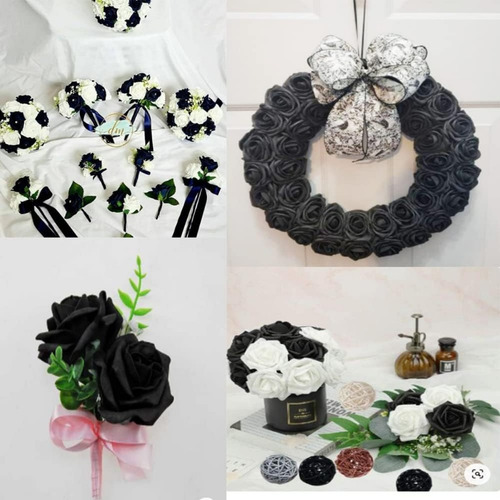 Cabezas Artificiales De Espuma Con Forma De Rosas Y Flores,