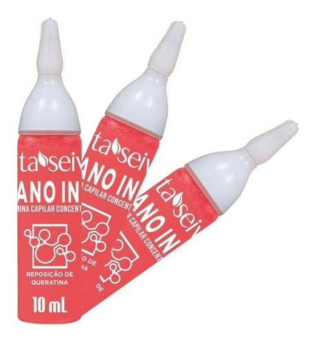 Imagem 1 de 5 de Kit 3 Ampolas Vitamina Capilar Nano In A Vita Seiva 10ml