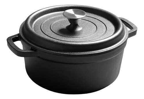 Olla De Hierro Fundido Con Tapa, Cazuela Multiusos, 20cm