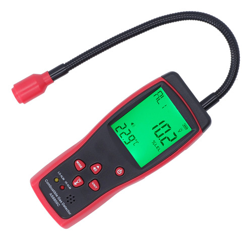 Detector De Gas Combustible Con Pantalla Digital, Sonda Flex