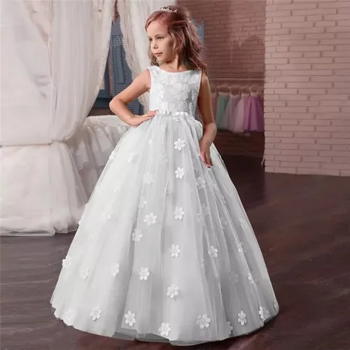 Vestido de daminha store longo mercado livre