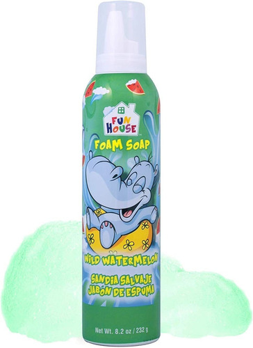 Fun House - Jabón De Espuma Para Niños, Sandía Silvestre Y C