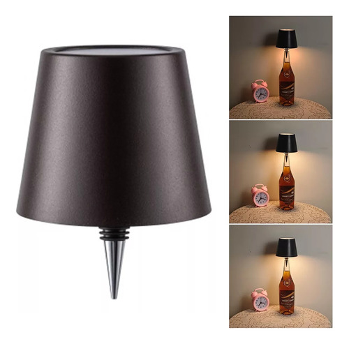 Luz Inalámbrica Recargable Para Botella De Vino De 3 Colores