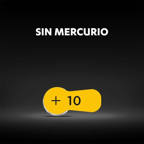 Imagen 4 de 5 de Pila Para Audífonos Duracell Tamaño 10 X6 Unidades