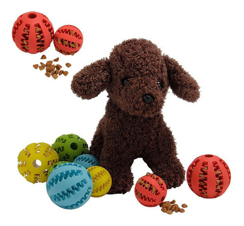 2 Piezas De Goma Puppy Dog Dentición Chew Toy Iq Puzzle